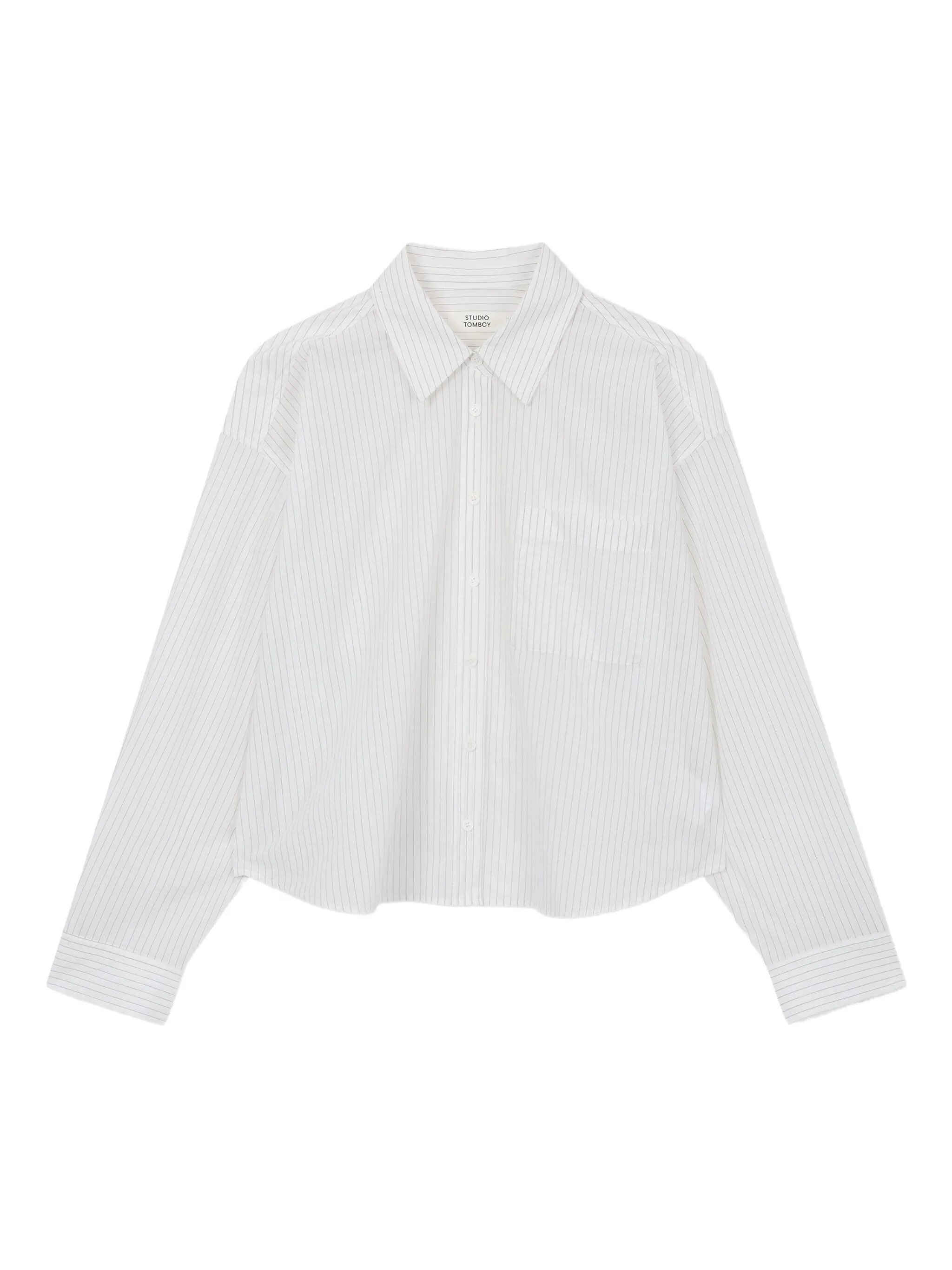 Полосатая рубашка с эластичным подолом Tomboy, белый
Полосатая рубашка с эластичным подолом Tomboy, белый
