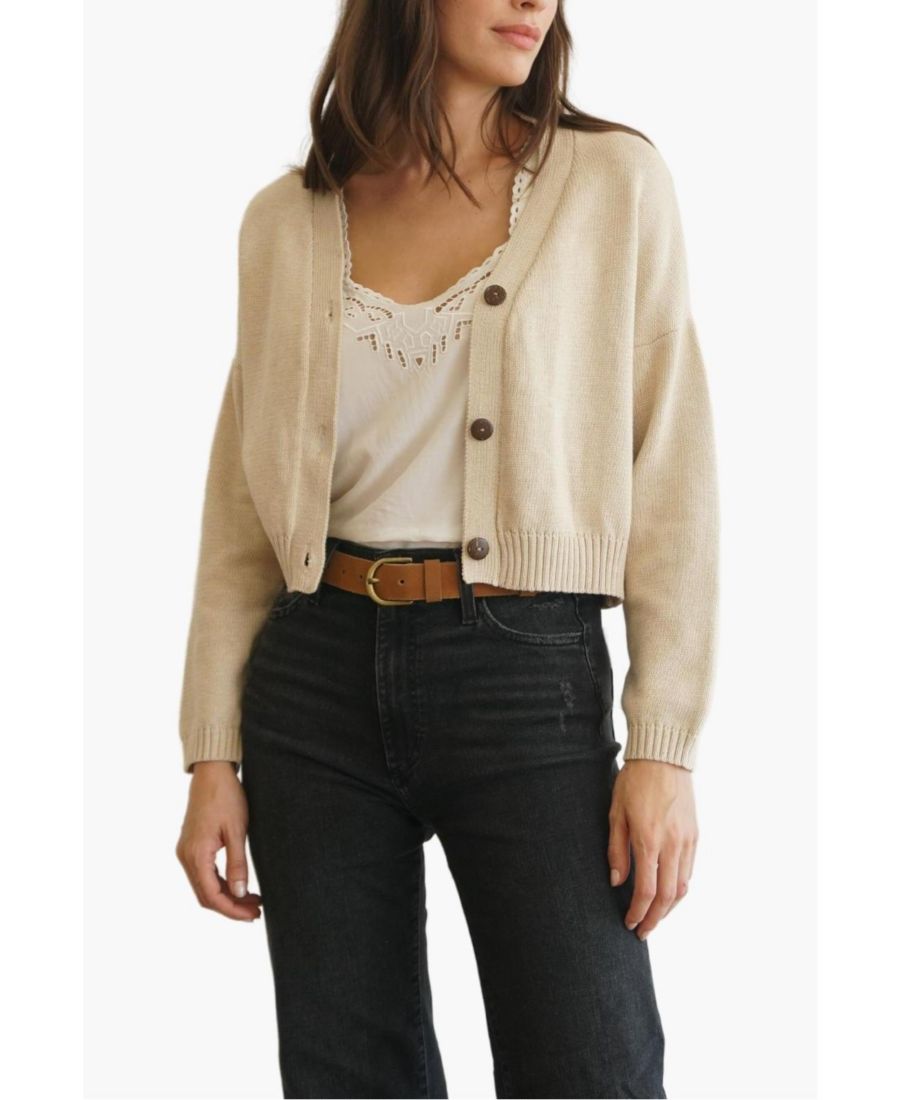 Женский хлопковый укороченный кардиган Diana Paneros Clothing, Sand
Женский хлопковый укороченный кардиган Diana Paneros Clothing, Sand