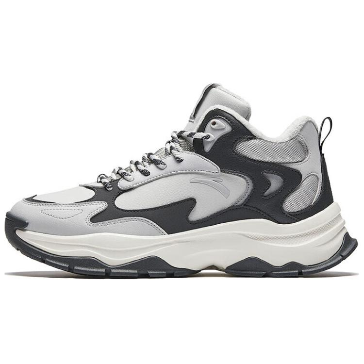 ANTA Теплые нескользящие высокие повседневные кроссовки Borderland, мужские, серо-черные
ANTA Теплые нескользящие высокие повседневные кроссовки Borderland, мужские, серо-черные