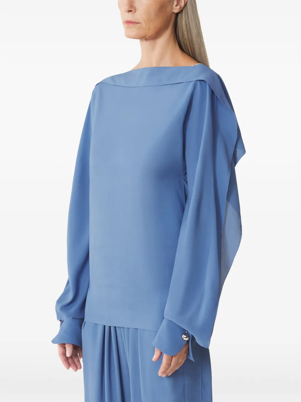 Блузка с оборками Lanvin, синий
Блузка с оборками Lanvin, синий
