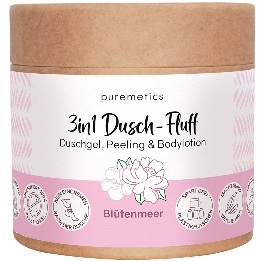 Гель для душа dusch-fluff blütenmeer Puremetics, вес 250 гр.
Гель для душа dusch-fluff blütenmeer Puremetics, вес 250 гр.