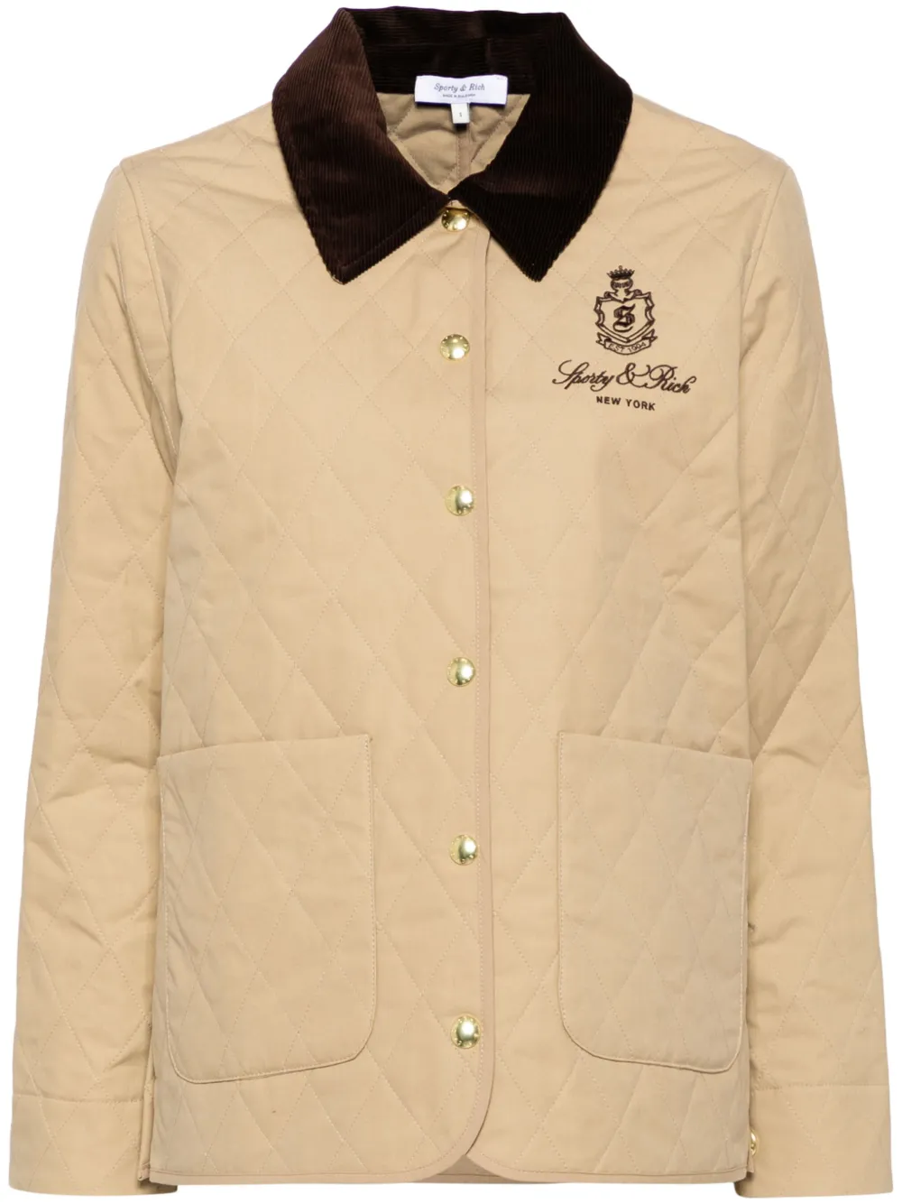 Стеганая куртка Vendome Sporty & Rich, коричневый
Стеганая куртка Vendome Sporty & Rich, коричневый