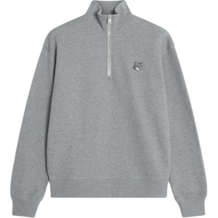 Свитшот Maison Kitsuné с логотипом Fox Head и полузастежкой Maison Kitsune, серый
Свитшот Maison Kitsuné с логотипом Fox Head и полузастежкой Maison Kitsune, серый