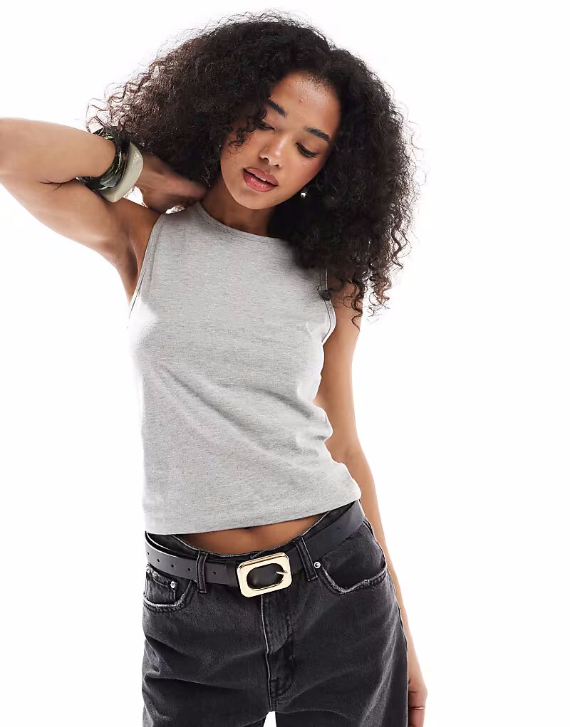 Майка с круглым вырезом ASOS DESIGN серого меланжевого цвета
Майка с круглым вырезом ASOS DESIGN серого меланжевого цвета