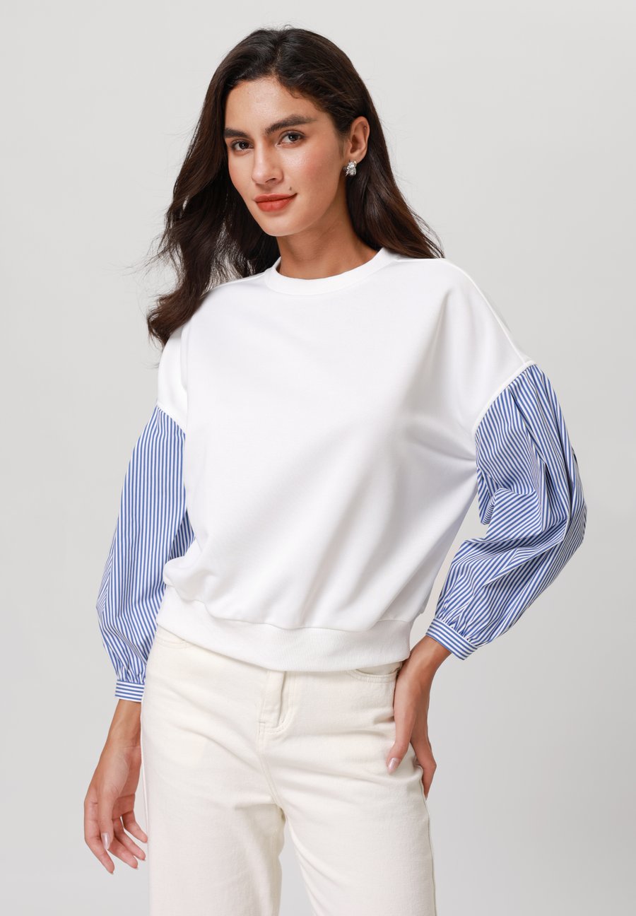 Толстовка Anna Field Sweatshirt, White/Blue/White
Толстовка Anna Field Sweatshirt, White/Blue/White
