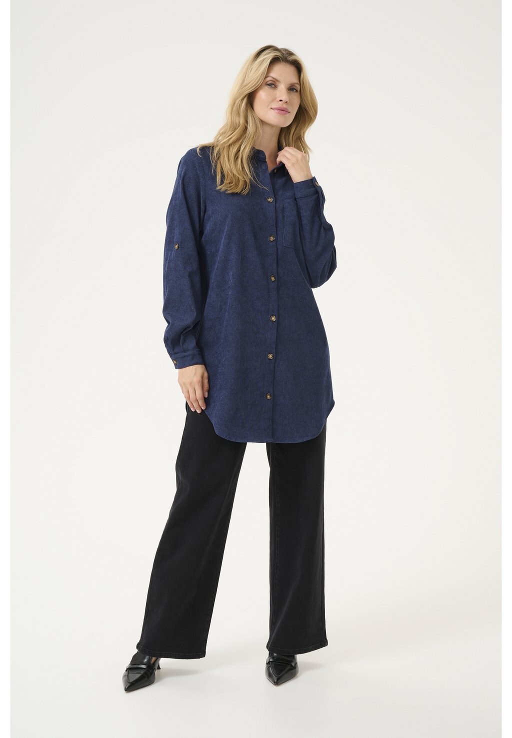 Блузка на пуговицах KAVERA Kaffe, темно-синий
Блузка на пуговицах KAVERA Kaffe, темно-синий
