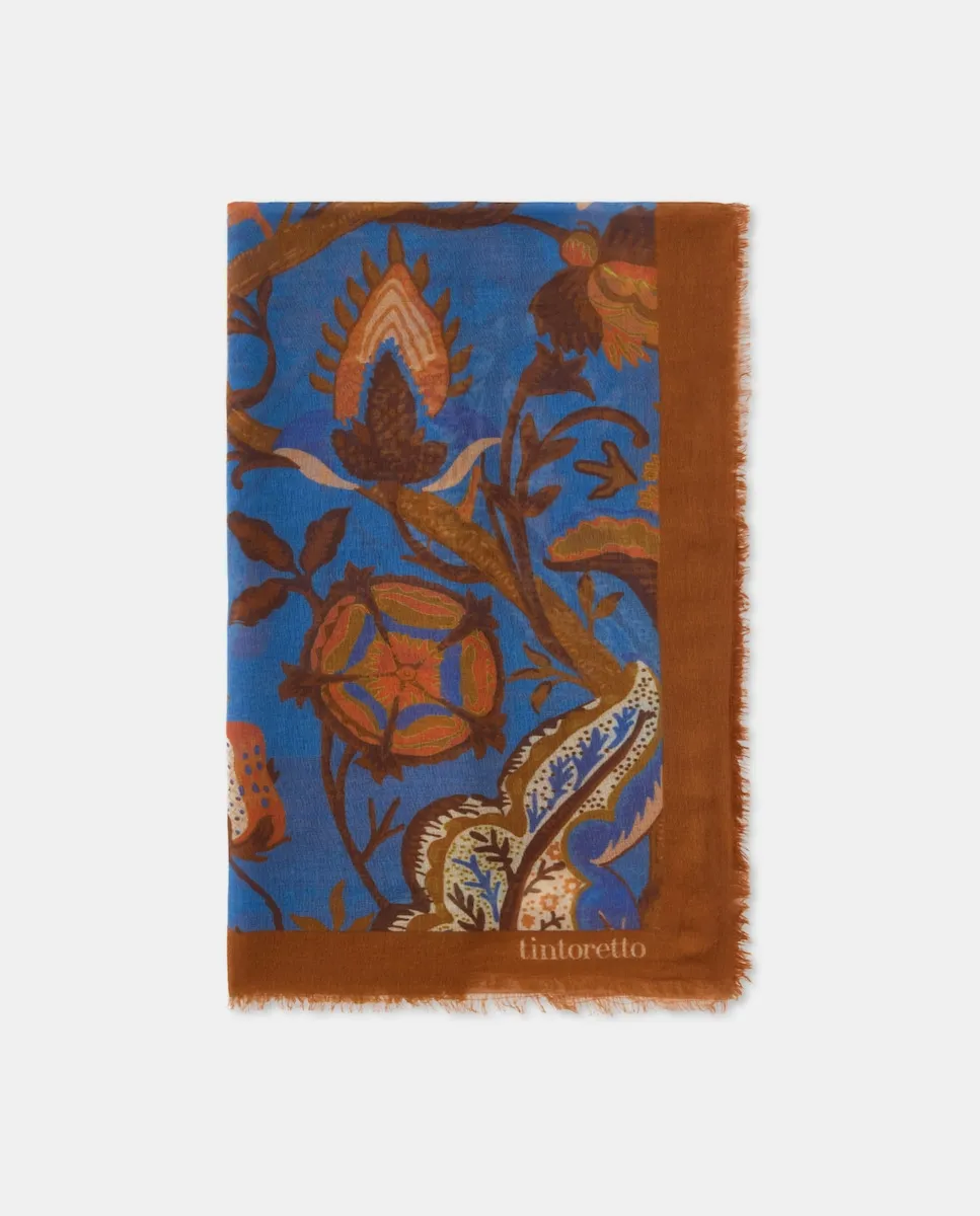 Шейный платок с цветочным узором Tintoretto, синий
Шейный платок с цветочным узором Tintoretto, синий