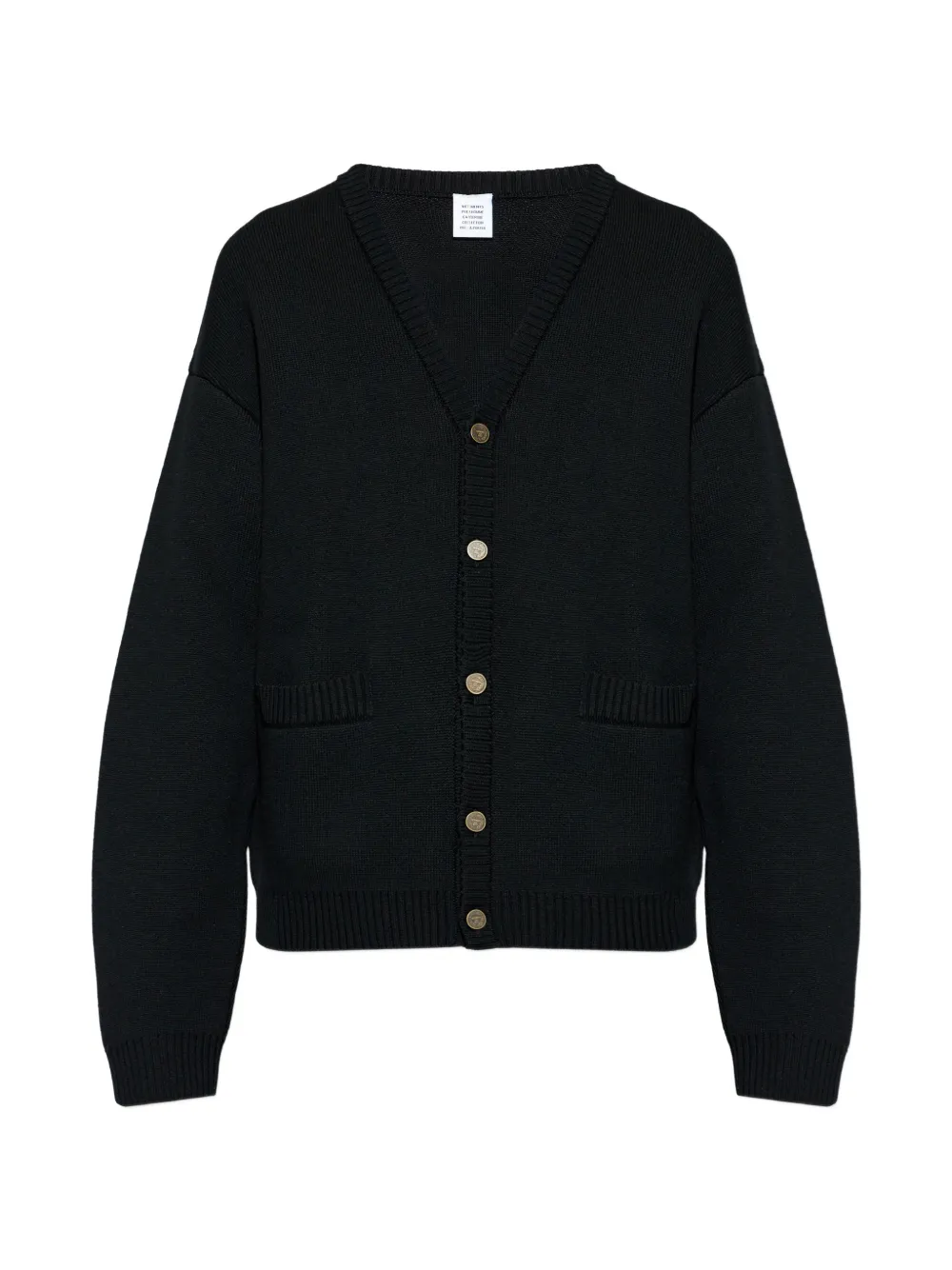 Кардиган на пуговицах Vetements, черный
Кардиган на пуговицах Vetements, черный