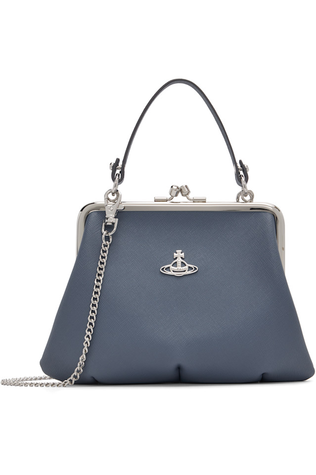 Vivienne Westwood Сумка на раму в стиле "Синяя бабушка"
Vivienne Westwood Сумка на раму в стиле "Синяя бабушка"