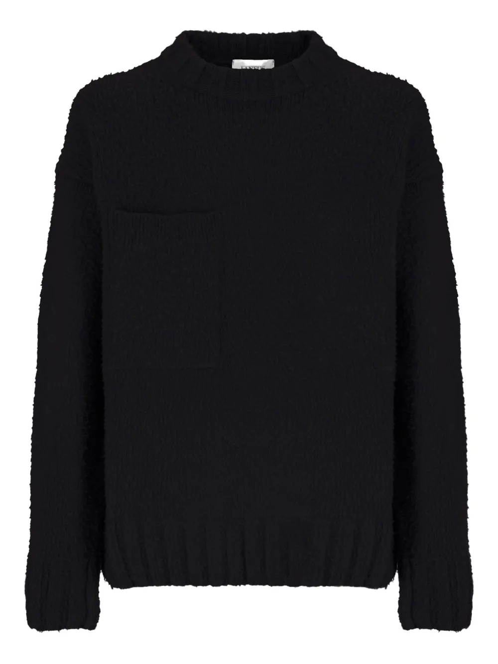 Шерстяной свитер с круглым вырезом Laneus, черный
Шерстяной свитер с круглым вырезом Laneus, черный