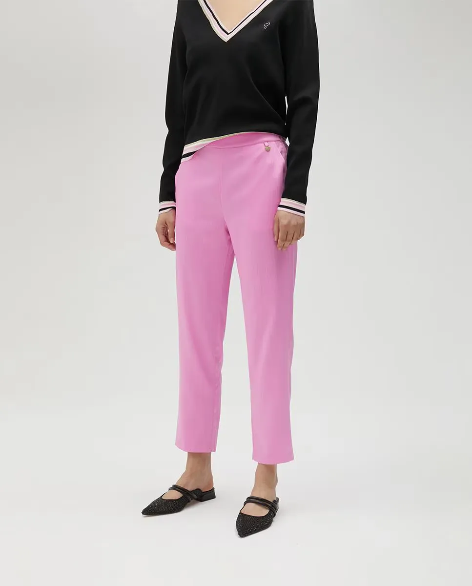 Женские брюки прямого кроя с карманами Lola Casademunt, розовый 
Женские брюки прямого кроя с карманами Lola Casademunt, розовый