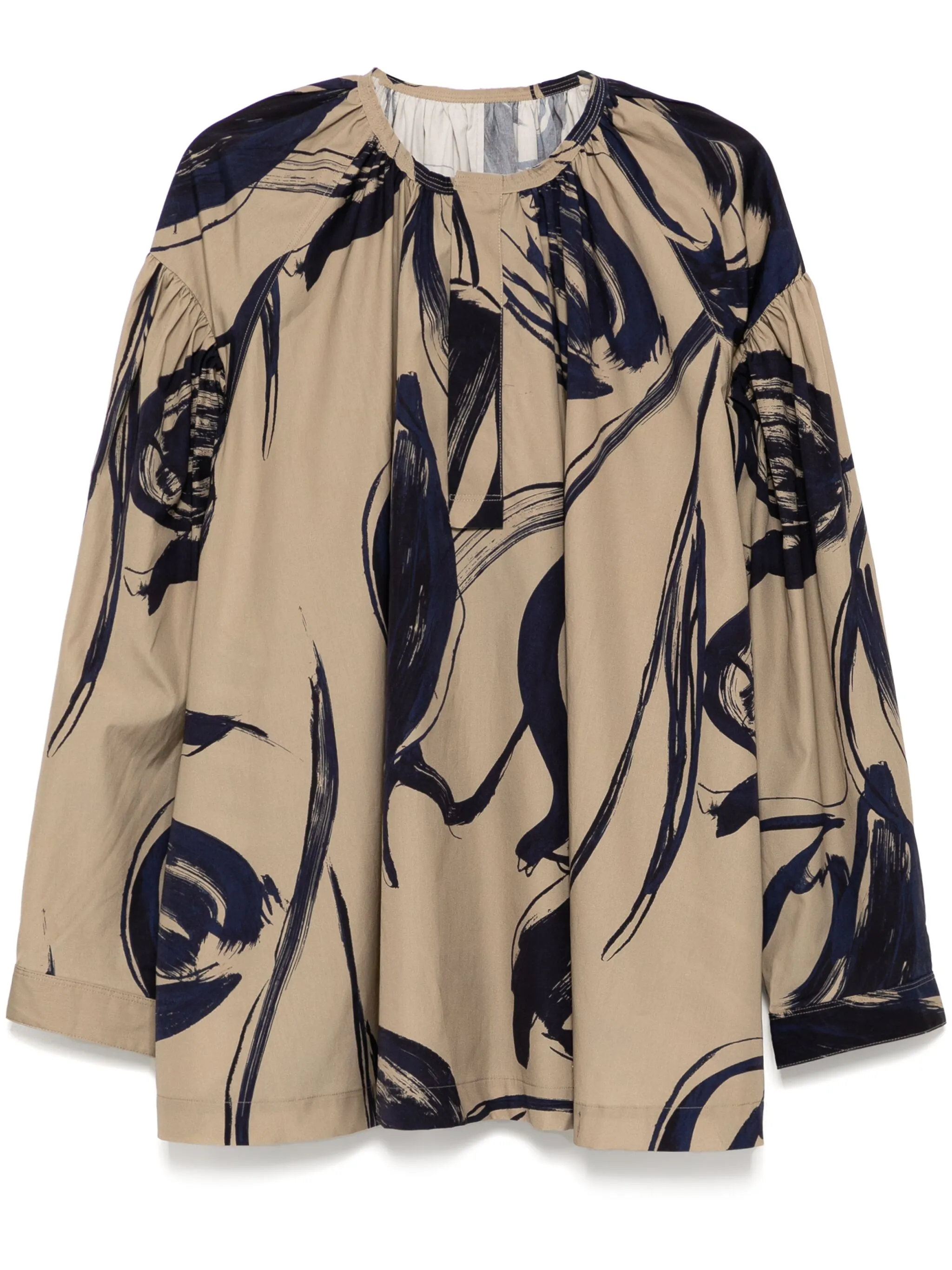 Плиссированная рубашка оверсайз Jnby, коричневый
Плиссированная рубашка оверсайз Jnby, коричневый