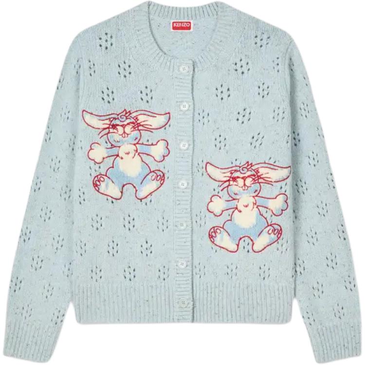 Kenzo Женский синий кардиган с круглым вырезом средней длины
Kenzo Женский синий кардиган с круглым вырезом средней длины