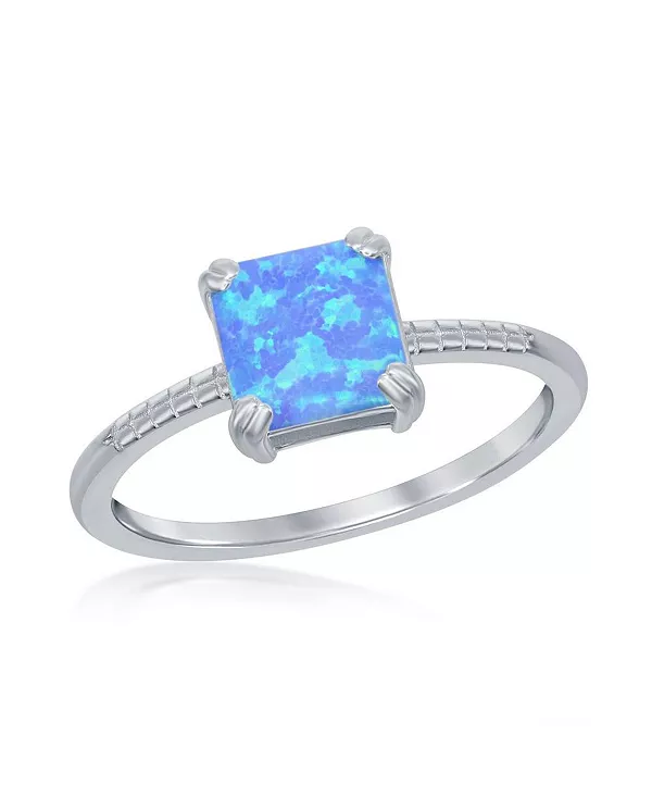 Кольцо из стерлингового серебра с квадратным синим синтетическим опалом Caribbean Treasures, blue
Кольцо из стерлингового серебра с квадратным синим синтетическим опалом Caribbean Treasures, blue