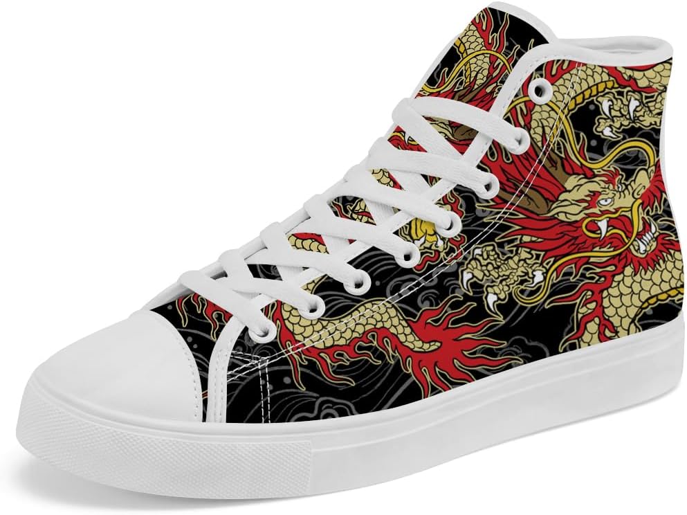 Кеды на высокой подошве Dragon из холща, высокие кроссовки с шнуровкой, повседневная обувь для мужчин и женщин Chebing, черный
Кеды на высокой подошве Dragon из холща, высокие кроссовки с шнуровкой, повседневная обувь для мужчин и женщин Chebing, черный