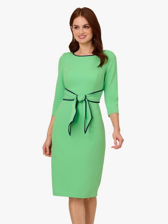 Платье с завязками на талии из крепа с кончиком Adrianna Papell, зеленый
Платье с завязками на талии из крепа с кончиком Adrianna Papell, зеленый