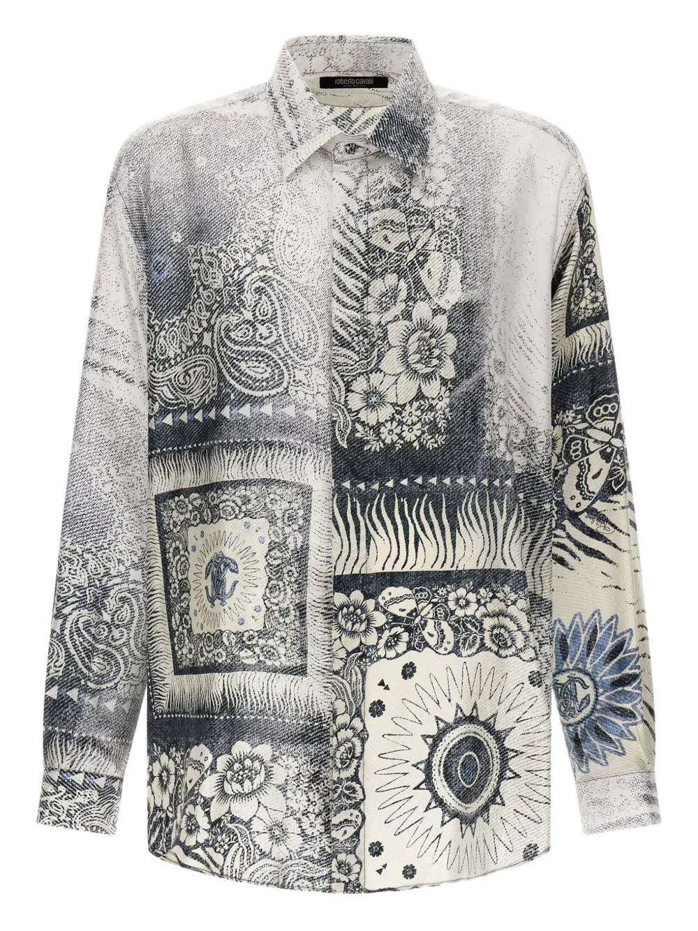 Рубашка с принтом банданы Roberto Cavalli, синий
Рубашка с принтом банданы Roberto Cavalli, синий