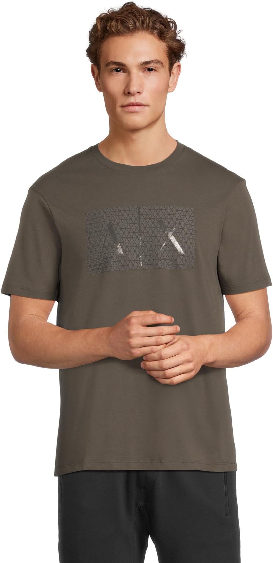 Мужская облегающая футболка с логотипом Box Armani Exchange, Sage
Мужская облегающая футболка с логотипом Box Armani Exchange, Sage