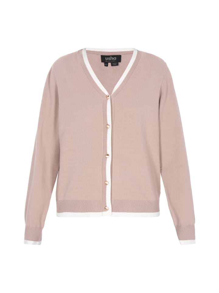 Usha BLACK LABEL Женский кардиган бежево-белого цвета
Usha BLACK LABEL Женский кардиган бежево-белого цвета