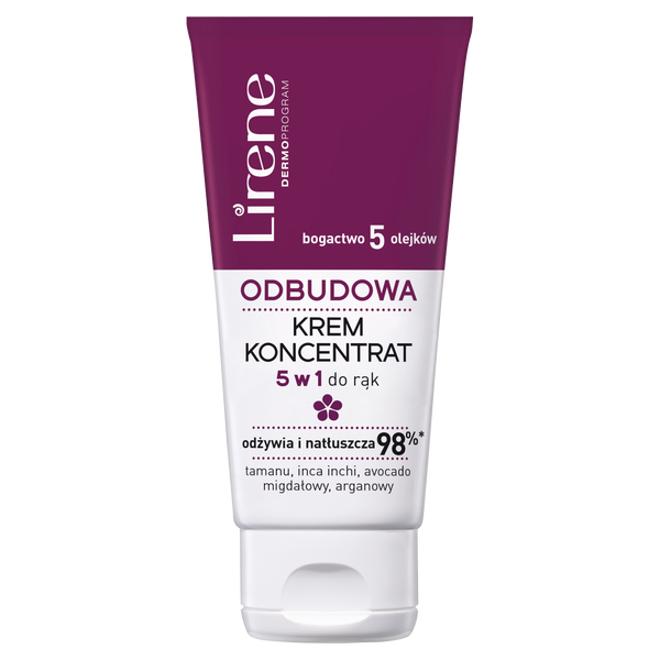 Концентрат крема для рук 5в1, 50 мл Lirene Dermoprogram
Концентрат крема для рук 5в1, 50 мл Lirene Dermoprogram