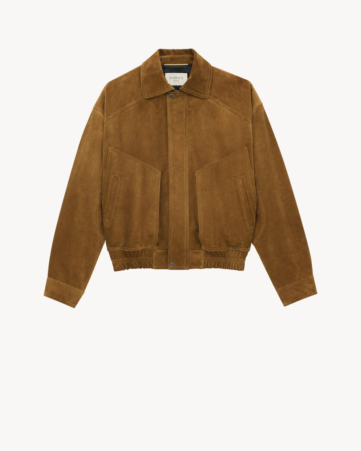 Бомбер из замши Saint Laurent, коричневый
Бомбер из замши Saint Laurent, коричневый