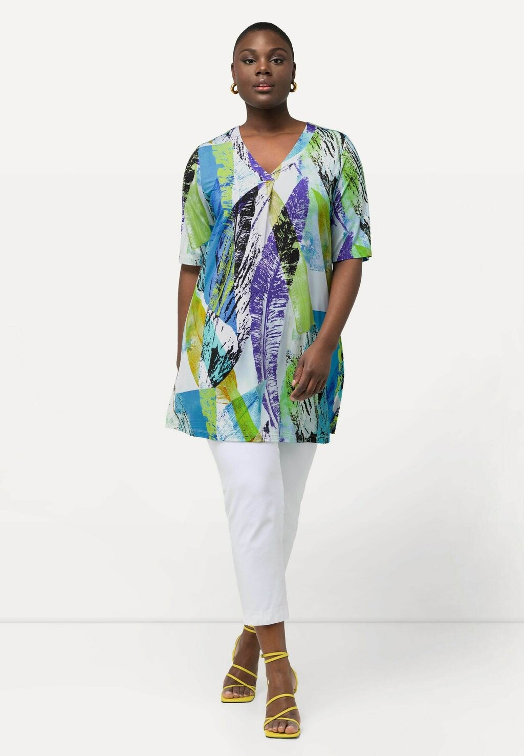 Туника PRINT SHORT SLEEVE Ulla Popken, зеленый
Туника PRINT SHORT SLEEVE Ulla Popken, зеленый