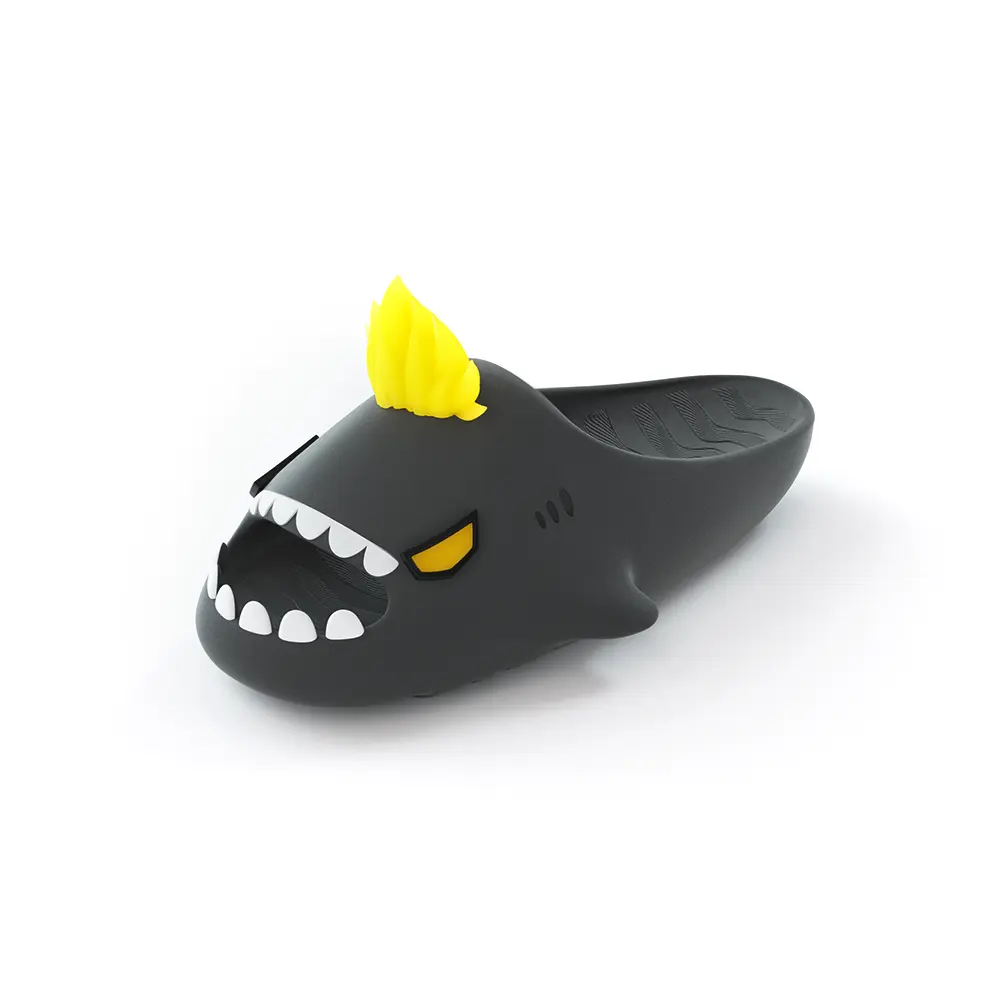 HelloSlippers Шаркикс Ультра-Форм Слайдеры Унисекс Черные, цвет Black 
HelloSlippers Шаркикс Ультра-Форм Слайдеры Унисекс Черные, цвет Black