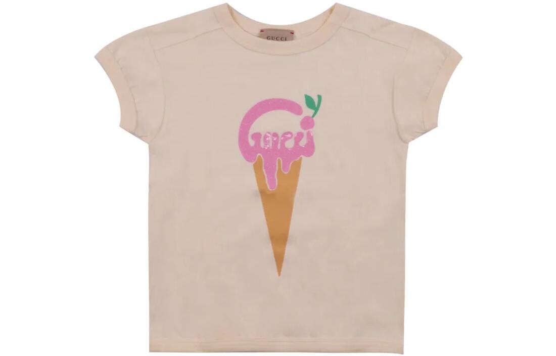 Футболка детская Gucci с принтом мороженого, бежевый
Футболка детская Gucci с принтом мороженого, бежевый