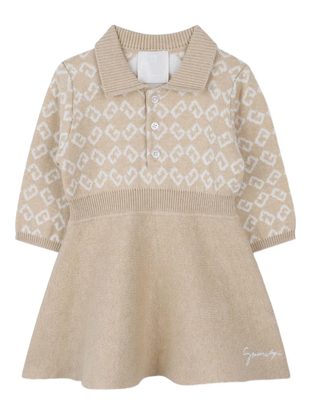 Жаккардовое платье с воротником поло и логотипом 4G Givenchy Kids, нейтральный
Жаккардовое платье с воротником поло и логотипом 4G Givenchy Kids, нейтральный