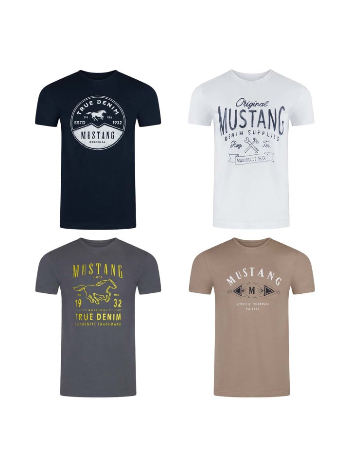 Mustang Набор из 4 футболок с базовым принтом, разноцветные, Бежевый, Mustang Набор из 4 футболок с базовым принтом, разноцветные
Mustang Набор из 4 футболок с базовым принтом, разноцветные, Бежевый, Mustang Набор из 4 футболок с базовым принтом, разноцветные