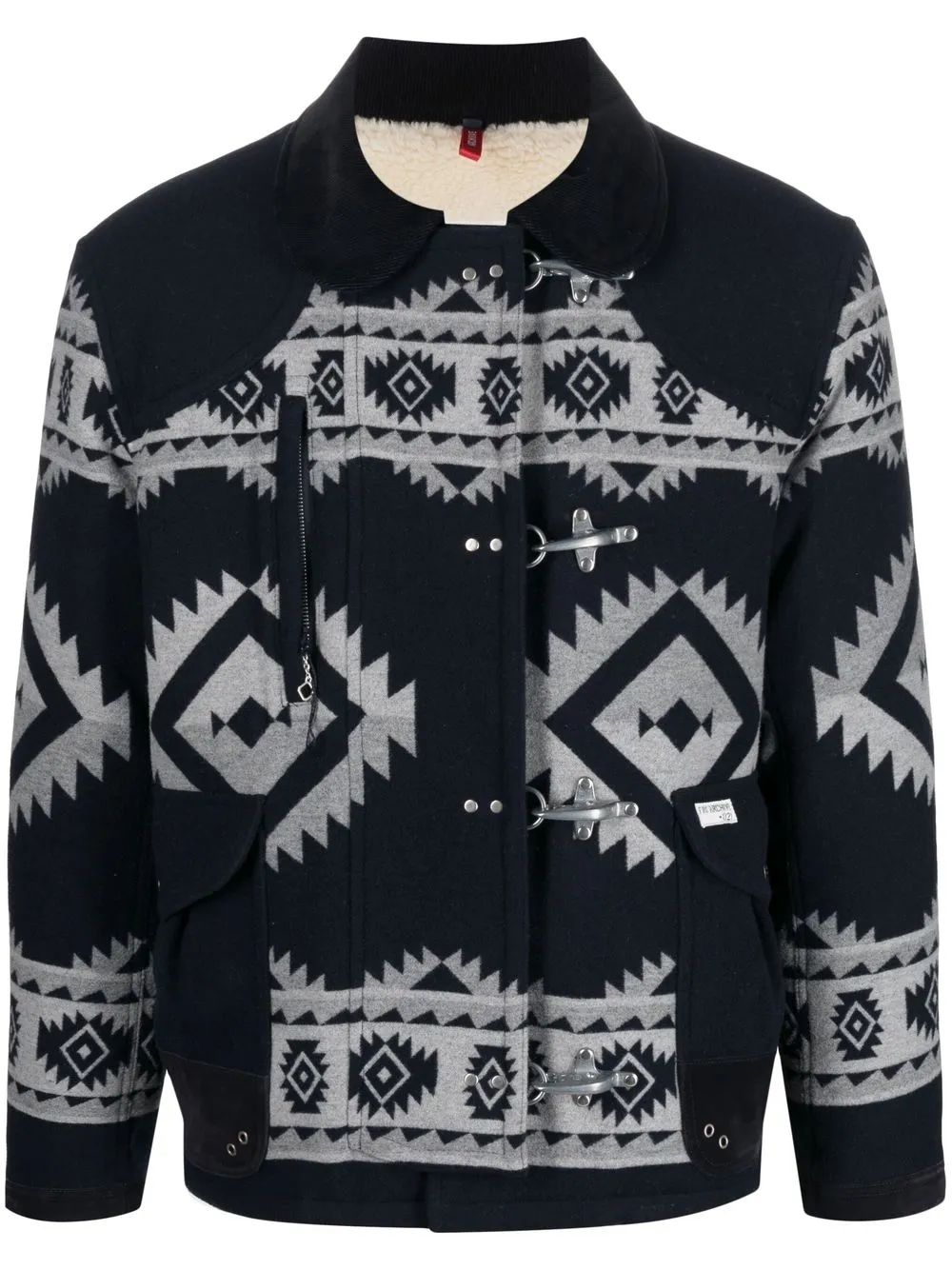 Куртка с геометричным узором и карманами Fay, синий
Куртка с геометричным узором и карманами Fay, синий