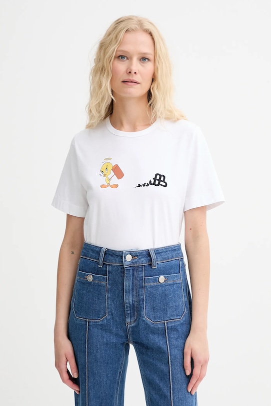 Хлопковая футболка Lacin Munthe, белый
Хлопковая футболка Lacin Munthe, белый