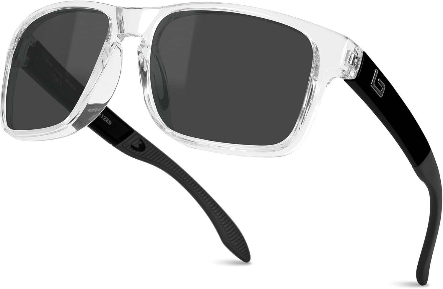 Классические солнцезащитные очки Bnus итальянского производства с линзами Corning из настоящего стекла и возможностью поляризации B.N.U.S, Polished Clear Frame / Grey Lens
Классические солнцезащитные очки Bnus итальянского производства с линзами Corning из настоящего стекла и возможностью поляризации B.N.U.S, Polished Clear Frame / Grey Lens