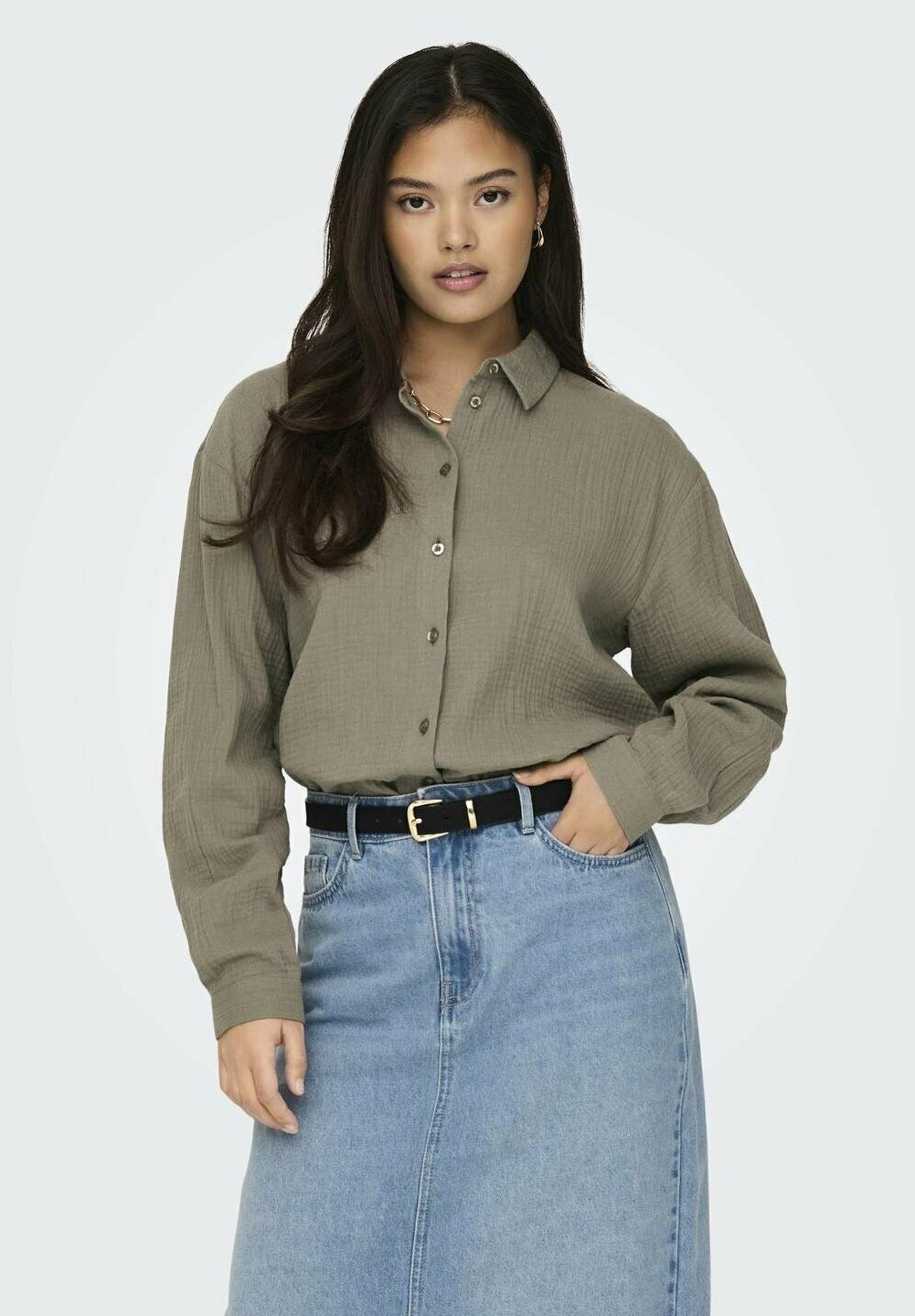 Блузка на пуговицах LANGARM THEIS JDY, коричневый
Блузка на пуговицах LANGARM THEIS JDY, коричневый