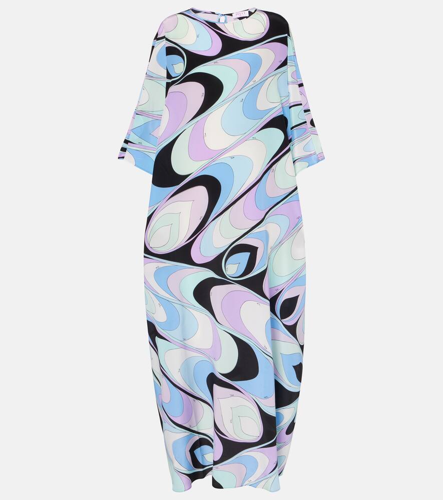 Кафтан из иридного шелка крепдешин Pucci, Celeste
Кафтан из иридного шелка крепдешин Pucci, Celeste