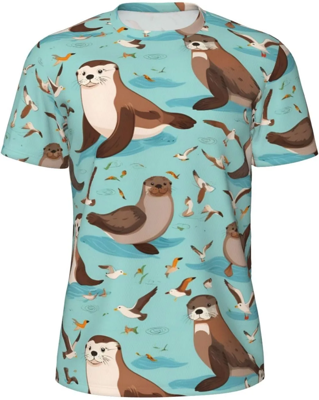 Футболка мужская летняя с принтом Otters, легкая и дышащая SDFHU
Футболка мужская летняя с принтом Otters, легкая и дышащая SDFHU