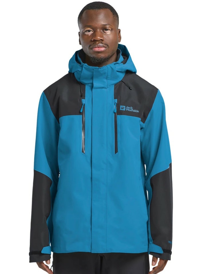 Jack Wolfskin Мужская дождевая куртка синего цвета
Jack Wolfskin Мужская дождевая куртка синего цвета