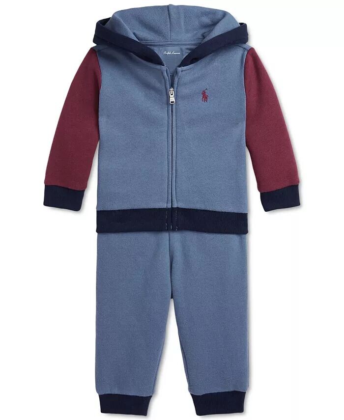 Детский комплект из флисовой толстовки и штанов с цветными блоками Polo Ralph Lauren, мультиколор
Детский комплект из флисовой толстовки и штанов с цветными блоками Polo Ralph Lauren, мультиколор