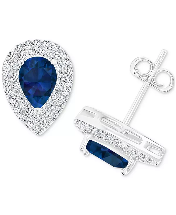 Серьги-Гвоздики с аметистом (1-1/5 карата tw) и выращенным в лаборатории белым сапфиром (1/2 карата tw) в форме груши, украшенные гало из стерлингового серебра (также с другими камнями, отмеченными знаком зодиака) Macy'S, sapphire, Белый, Серьги-Гвоздики
Серьги-Гвоздики с аметистом (1-1/5 карата tw) и выращенным в лаборатории белым сапфиром (1/2 карата tw) в форме груши, украшенные гало из стерлингового серебра (также с другими камнями, отмеченными знаком зодиака) Macy'S, sapphire, Белый, Серьги-Гвоздики