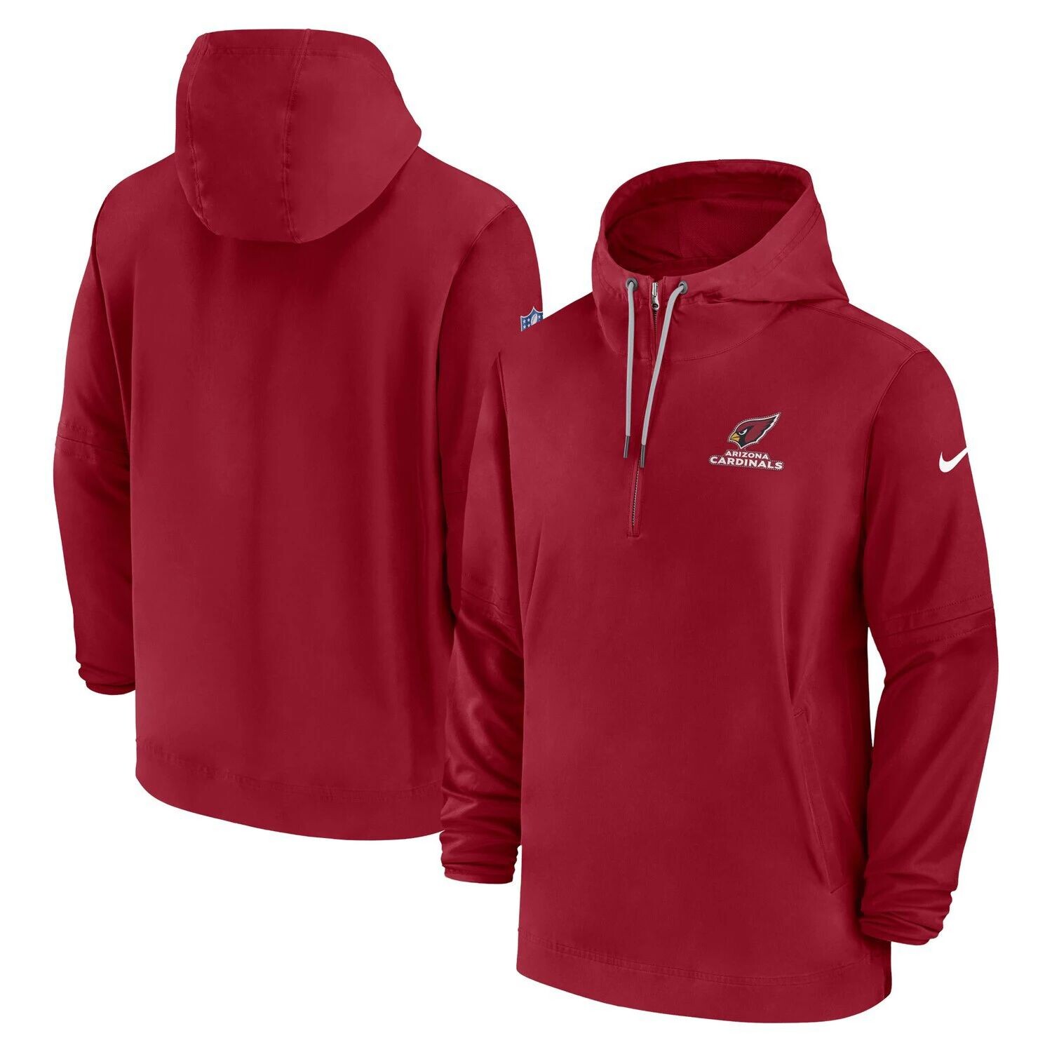 Мужская толстовка с молнией до половины длины Cardinal Arizona Cardinals Sideline Nike 
Мужская толстовка с молнией до половины длины Cardinal Arizona Cardinals Sideline Nike