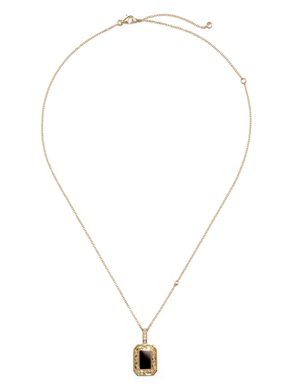 Колье из желтого золота с бриллиантами и ониксом SHAY, золотой
Колье из желтого золота с бриллиантами и ониксом SHAY, золотой