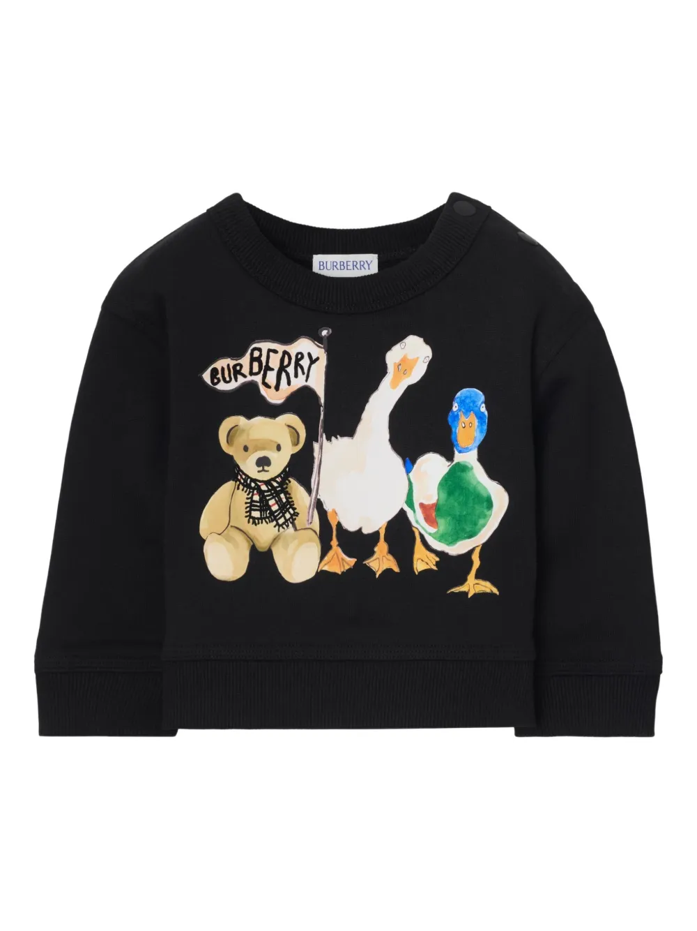 Толстовка Thomas Bear and Friends BURBERRY KIDS, черный 
Толстовка Thomas Bear and Friends BURBERRY KIDS, черный