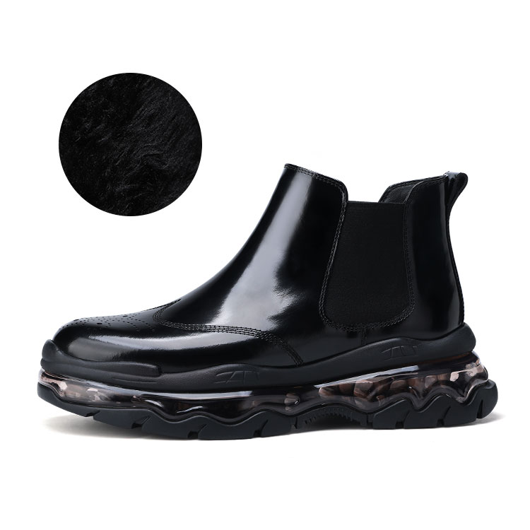 U7 Короткие мужские ботинки челси до середины голени, черные
U7 Короткие мужские ботинки челси до середины голени, черные