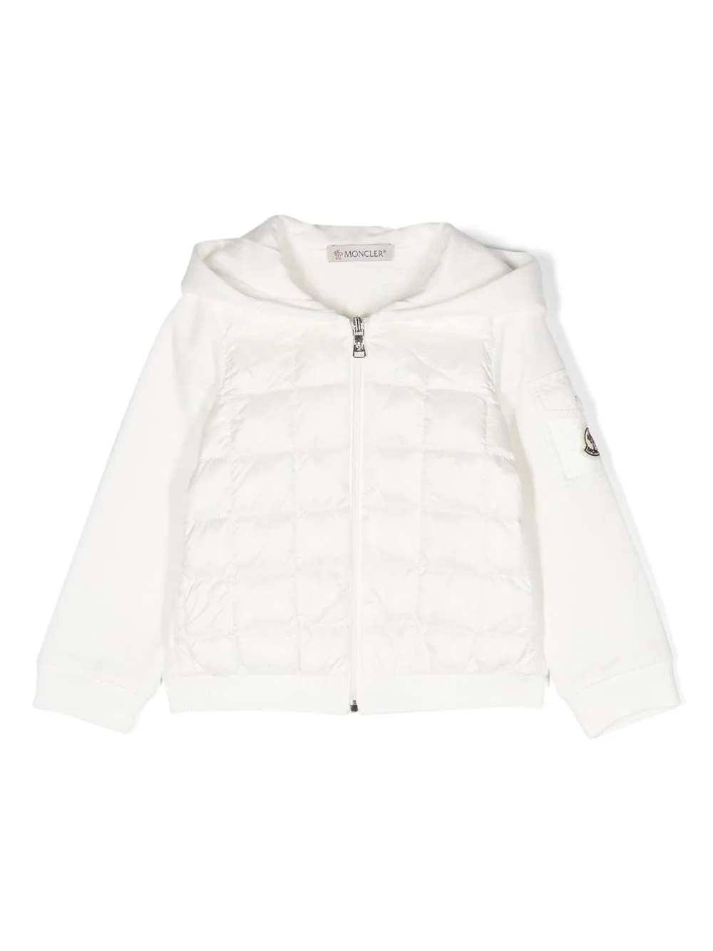 Пуховик с капюшоном Moncler Enfant, белый
Пуховик с капюшоном Moncler Enfant, белый