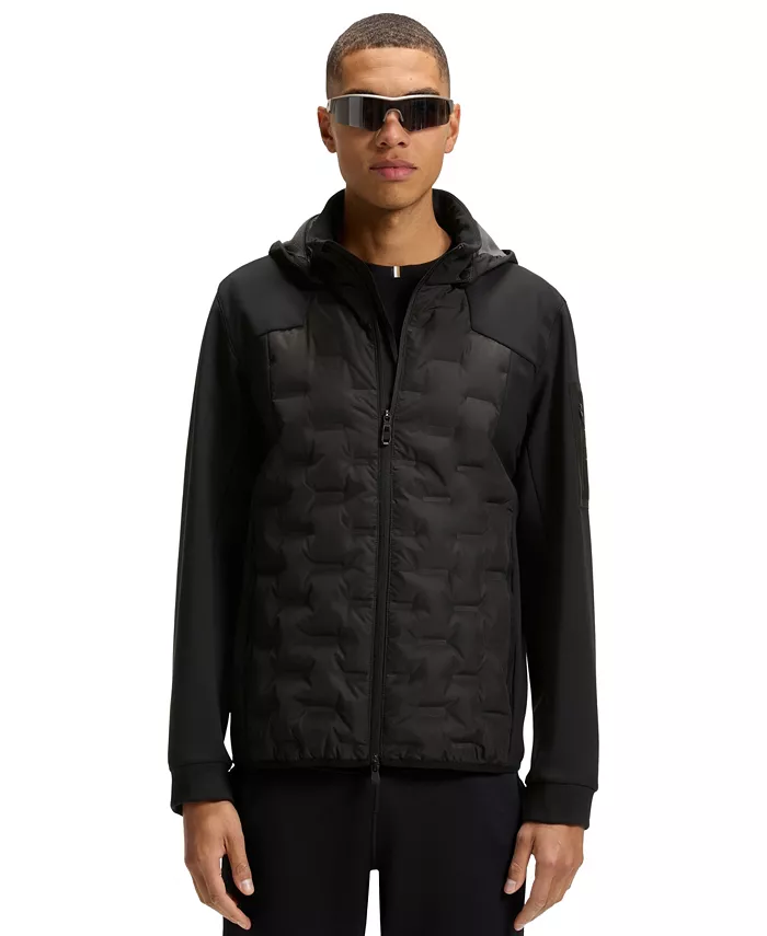 Мужская утепленная куртка с логотипом, сваренным швом Hugo Boss, черный
Мужская утепленная куртка с логотипом, сваренным швом Hugo Boss, черный