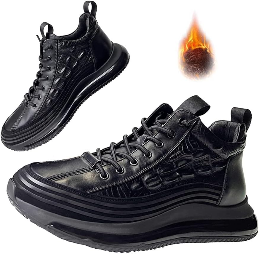 Мужские кроссовки из коровьей кожи с анималистичным принтом, воздушной подушкой, эластичные, высокие, мягкая кожа, поднимающие рост, с нескользящей подошвой, на шнуровке, повседневные Crazysavage, черный
Мужские кроссовки из коровьей кожи с анималистичным принтом, воздушной подушкой, эластичные, высокие, мягкая кожа, поднимающие рост, с нескользящей подошвой, на шнуровке, повседневные Crazysavage, черный