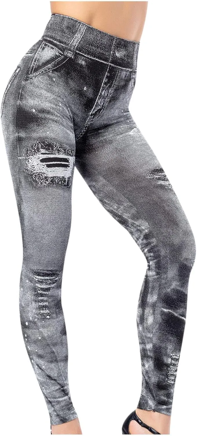 XUNRYAN леггинсы для женщин с потертостями и разрывами, джинсовые джеггинсы с высокой талией и эффектом контроля живота
XUNRYAN леггинсы для женщин с потертостями и разрывами, джинсовые джеггинсы с высокой талией и эффектом контроля живота