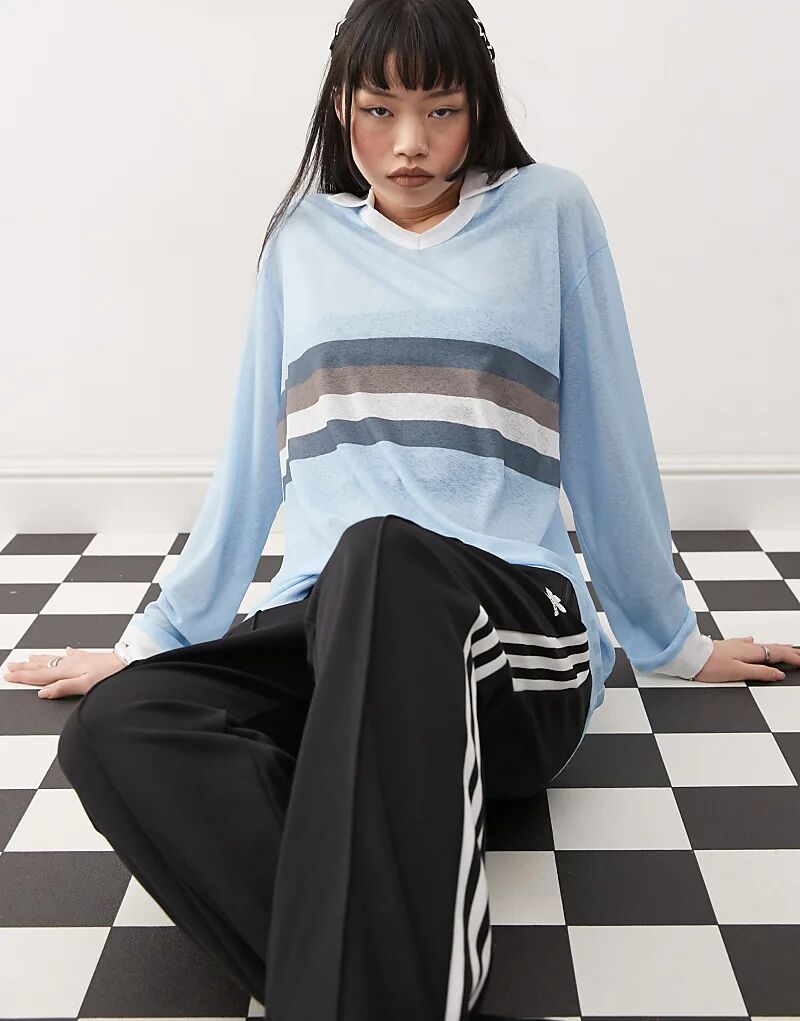 COLLUSION сетчатая ткань спортивная рубашка рубинового цвета синего цвета
COLLUSION сетчатая ткань спортивная рубашка рубинового цвета синего цвета