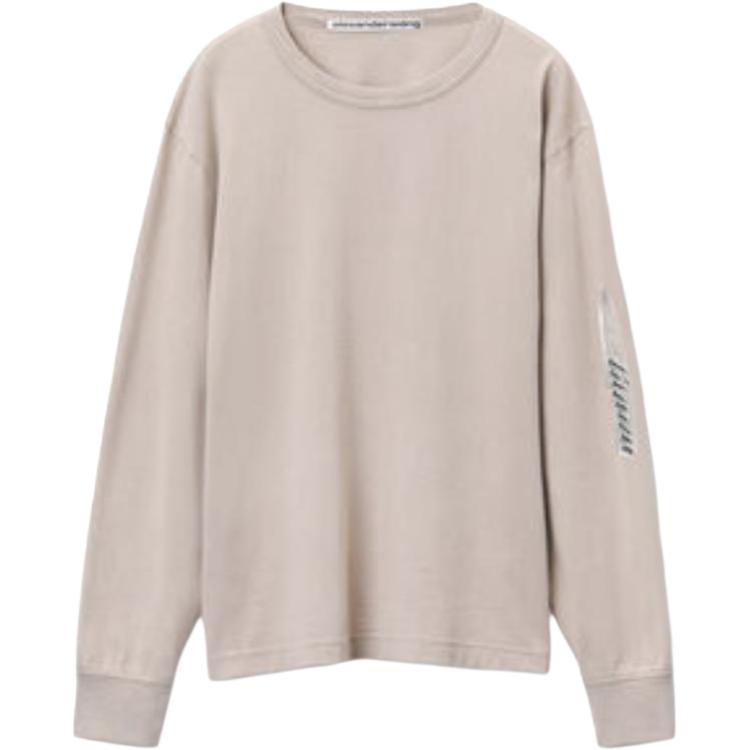 Футболка женская с логотипом Alexander Wang серо-белая с длинным рукавом и выцветшим эффектом
Футболка женская с логотипом Alexander Wang серо-белая с длинным рукавом и выцветшим эффектом