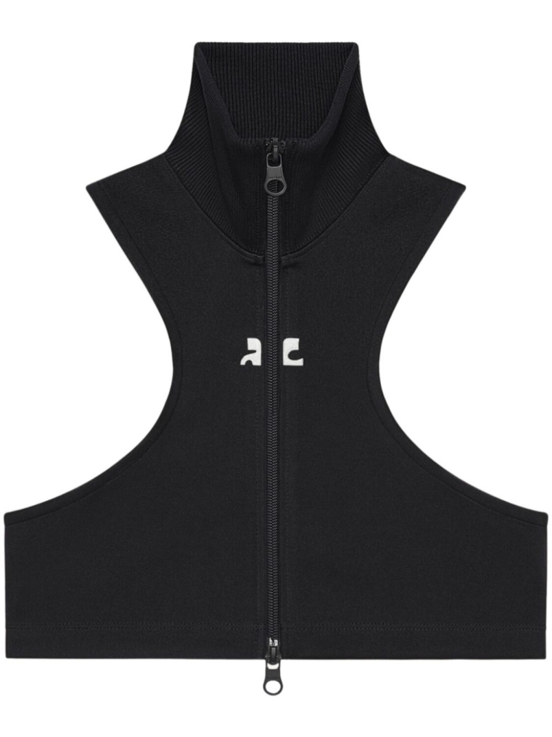 Укороченная куртка Courrèges с аквалангом, черный
Укороченная куртка Courrèges с аквалангом, черный